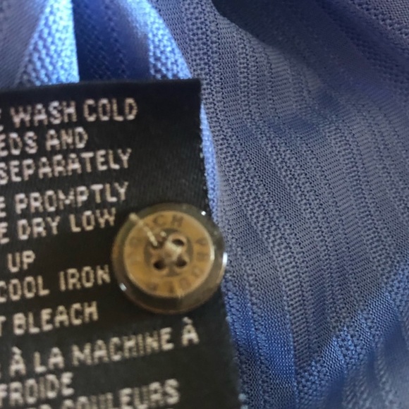 Pebble Beach athletic short sleeve blue performance golf polo shirt size large - Picture 4 of 7